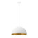 One Light Pendant in Matte White w/ Champagne Gold (102|NSH9845MTGD)