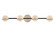 Fusion LED Bath Bar in Matte Black w/ Brass (102|FSN4164OPALMBBR)