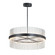 Chimes 5CCT LED Pendant in Black / Satin Nickel (86|E34257BKSN)