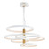 Hoopla LED Pendant in White/Gold (86|E24327WTGLD)