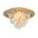 Jasmine Three Light Flush Mount in Gold Leaf (68|26831GL)