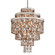 Dolcetti 13 Light Chandelier in Champagne Leaf (68|142413CPL)