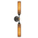 Colby Two Light Vanity in Matte Black/Tan Jute (452|WV491223MBTJ)
