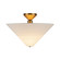 Bridgette One Light Semi-Flush Mount in Brushed Gold/White Linen (452|SF497016BGWL)