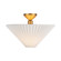 Bridgette One Light Semi-Flush Mount in Brushed Gold/Folded White (452|SF497016BGFW)