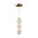 Bijou LED Pendant in Aged Gold/Opal Matte Glass (452|PD530313AGOPUNV)