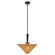 Bridgette One Light Pendant in Matte Black/Rattan (452|PD497016MBRA)