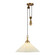 Ellen One Light Pendant in Brushed Gold/White Linen (452|PD447120BGWL)