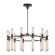 Edwin LED Chandelier in Urban Bronze/Frosted Ribbed Glass (452|CH348038UBFRUNV)