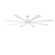 Size Matters 84''Ceiling Fan in Matte White (441|FRW240384LMW)