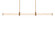 Clique LED Linear Pendant in Aged Brass (281|PD56448AB)