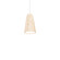 Pompeii LED Mini Pendant in Beige Travertine/Aged Brass (281|PD451030WVAB)