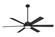 Cairo 65''Ceiling Fan in Coal Black (15|F897LCL)