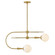 Maude LED Chandelier in Lacquered Brass (531|83505LCB)