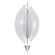 Embark LED Wall Sconce in Silver Leaf/Clear (48|10005843)