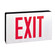LED Self-Diagnostic Exit Sign in Aluminum (167|NX616LEDR)