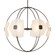 Astra Six Light Pendant in Dark Smoke (39|131500SKTMULT07FD0835)
