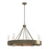 Banded Eight Light Chandelier in Soft Gold (39|105040SKT84ZM0611)