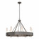 Banded Eight Light Chandelier in Oil Rubbed Bronze (39|105040SKT14FD0611)