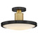 Kieran LED Semi-Flush Mount in Black (13|47593BKLCB)