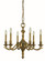 Scarsdale Six Light Chandelier in Brushed Brass (8|5936BR)