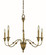 Hinsdale Five Light Chandelier in Brushed Brass (8|5930BR)