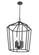 Hylena Six Light Chandelier in Textured Black (59|91806TBK)