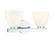 Apria Two Light Vanity in Polished Chrome (59|49002CH)