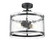 Bennetti Two Light Semi-Flush Mount in Matte Black (59|47002MB)