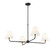 Ami Four Light Chandelier in Matte Black (59|25104MB)