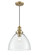 Khrisa One Light Pendant in Vintage Brass (59|218101VB)