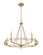 Jody Five Light Chandelier in Vintage Brass (59|21605VB)