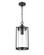Braselton One Light Outdoor Hanging Lantern in Powder Coated Black (59|192401PBK)