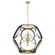 Domain Eight Light Pendant in Blue|Aged Brass (19|86683280)