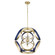 Domain Eight Light Pendant in Blue|Aged Brass (19|86583280)