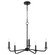 Rutherford Five Light Chandelier in Matte Black (19|6307559)