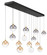 Iissa LED Linear Chandelier in Gold (40|48938040)