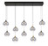Iissa LED Linear Chandelier in Gold-Black Mix (40|48934022)