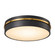 Dax LED Flush Mount in Black, Brass (78|AC6991BB)