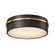 Dax LED Flush Mount in Black, Brass (78|AC6990BB)