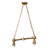 Victorian Two Light Island Pendant Hardware in Brass Powder Coat (57|282891)