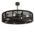Paloma Golpe 12 Light Chandel-Air in Satin Black Wrought Iron (57|281877)