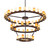 Noziroh Ring LED Chandelier in Mahogany Bronze (57|277361)