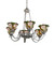 Begonia Six Light Chandelier in Light Sandstone (57|277040)