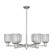 Arcadia Six Light Chandelier in Satin Nickel (405|7166CRSNG5595SM)