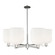 Arcadia Six Light Chandelier in Polished Nickel (405|7166CRPNG5598GWH)