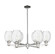 Arcadia Six Light Chandelier in Polished Nickel (405|7166CRPNG4596CL) Arcadia Six Light Chandelier in Polished Nickel (405|7166CRPNG4596CL)