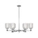 Arcadia Six Light Chandelier in Polished Chrome (405|7166CRPCG5595CL)