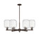 Arcadia Six Light Chandelier in Oil Rubbed Bronze (405|7166CROBG4607CL)