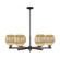 Arcadia Six Light Chandelier in Oil Rubbed Bronze (405|7166CROBG4587ME)